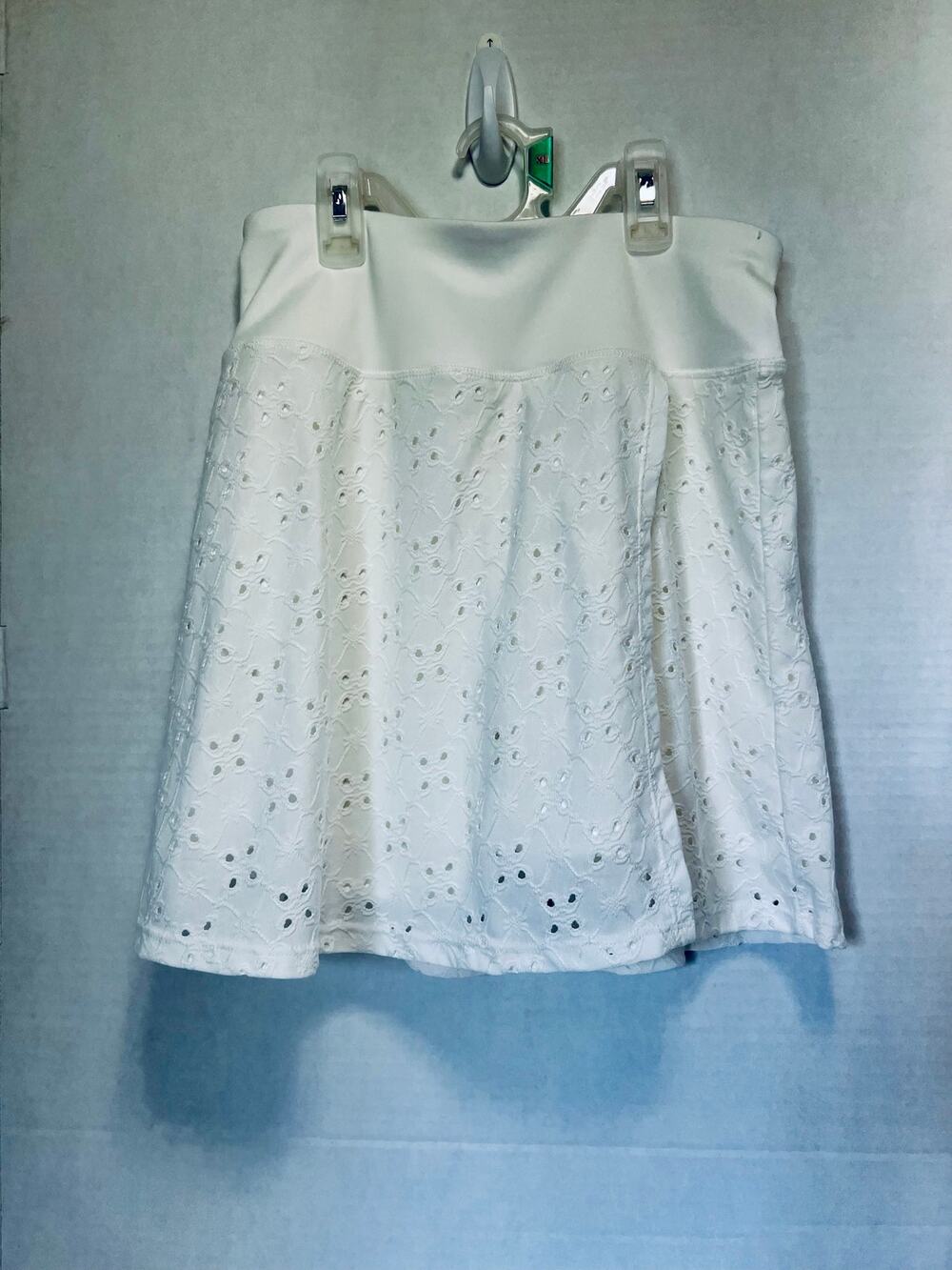 Aeropostle Size Small Tennis Skort. White Eyelet. Skirt with Shorts underneath.